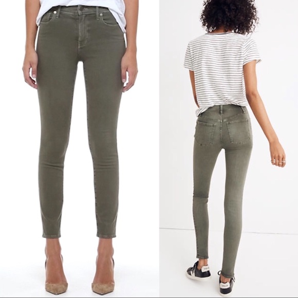 madewell olive jeans